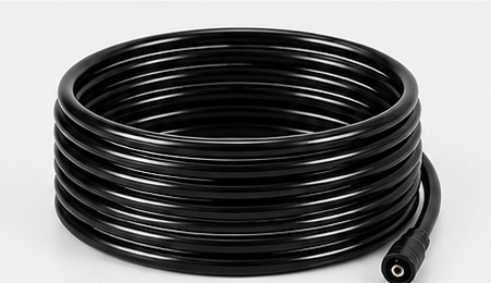 The 5 metre KYVON high-pressure hose coiled up